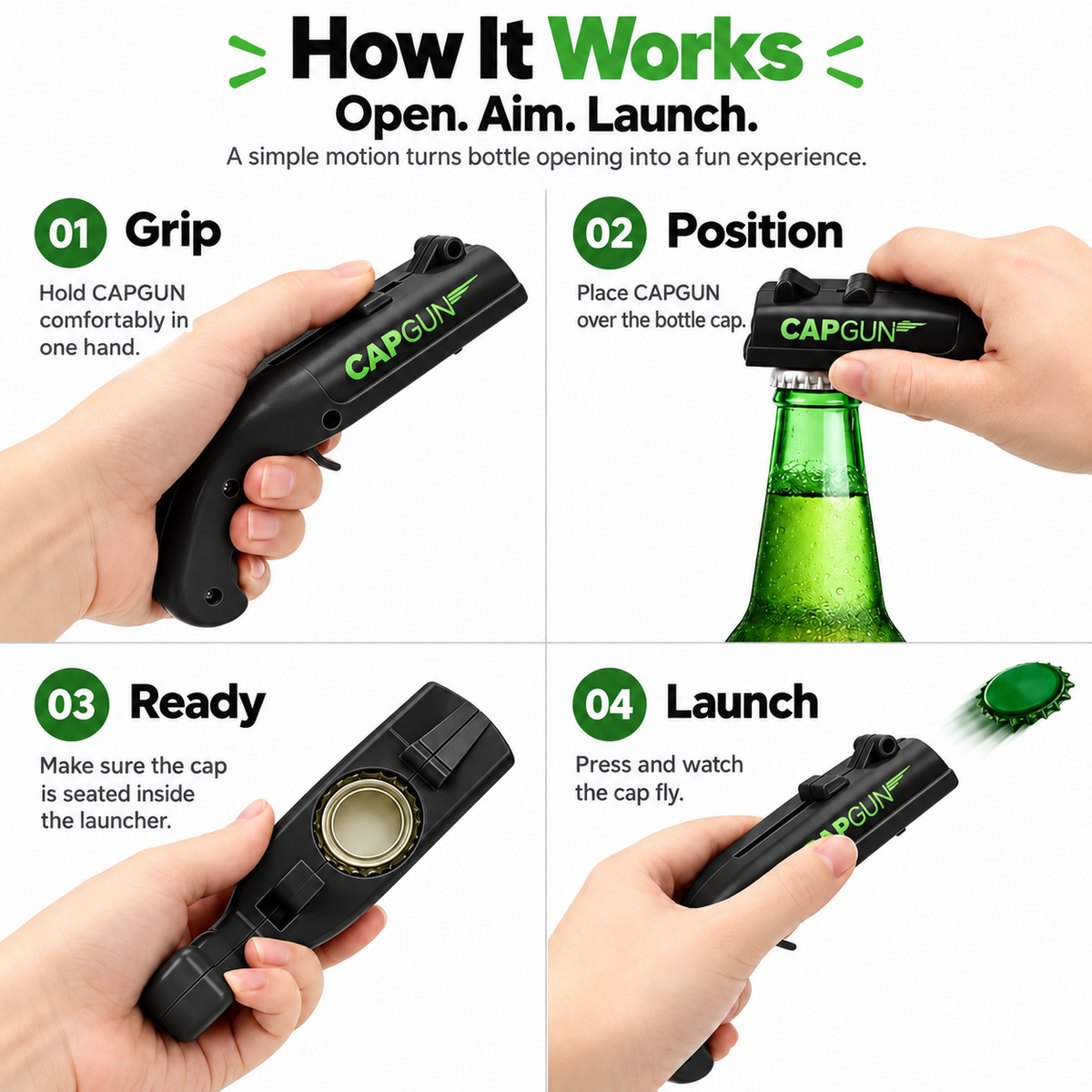 普货 - 侵权 - 产品外观专利已注册 MagicGrip Creative Bottle Opener